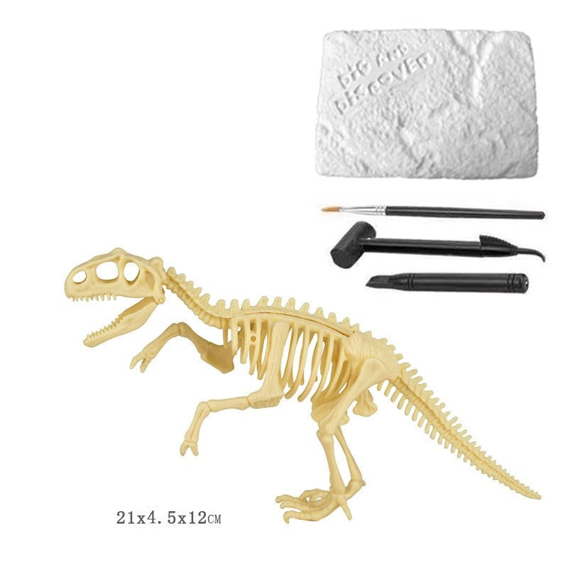 ExploradorJurássico: Kit de Escavação de Fósseis de Dinossauros