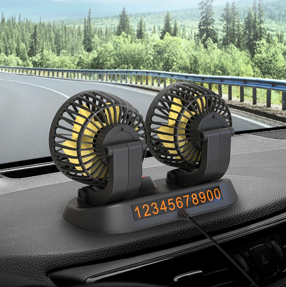 TurboVent 360° Pro Ventilador Automotivo Duplo [Poder Ultra]