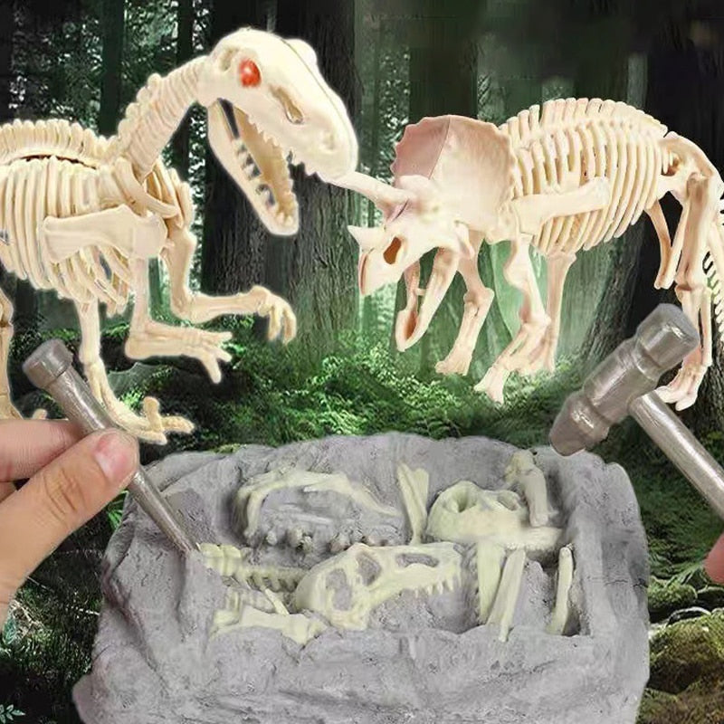 ExploradorJurássico: Kit de Escavação de Fósseis de Dinossauros