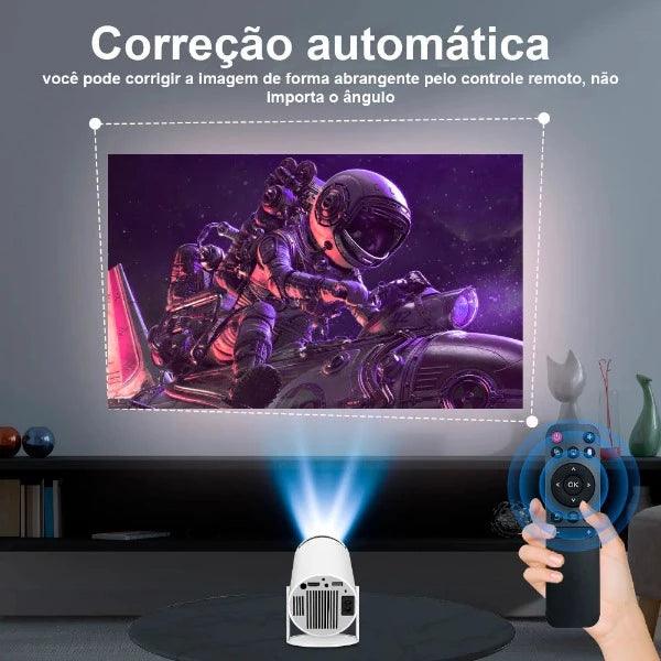 MagiCube Projetor LED 4K - Full HD 1080P - Portátil com WiFi e Bluetooth - Android 11.0