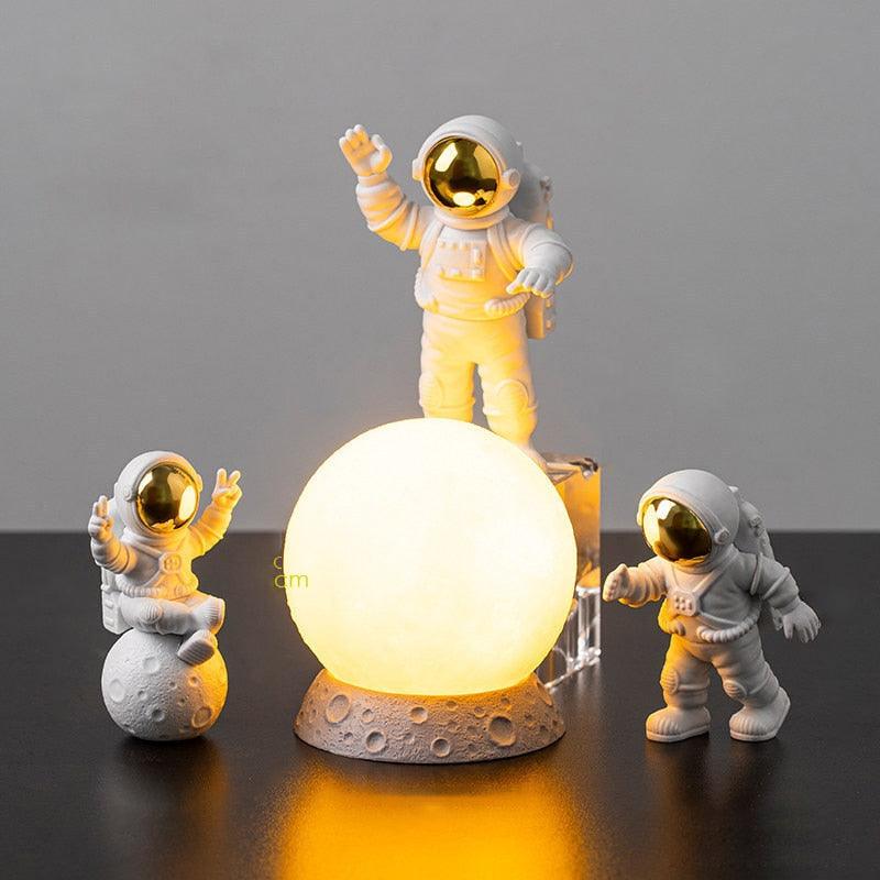 CosmosDecor: Decoração Astronauta e Lua para Sala e Quarto + LUA DE BRINDE