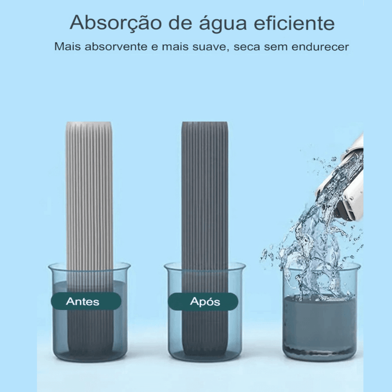 Mini Rodo Mop Portátil ( COMPRE 1 LEVE 3 + 6x REFIL )